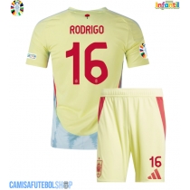 Camisa de time de futebol Espanha Rodri Hernandez #16 Replicas 2º Equipamento Infantil Europeu 2024 Manga Curta (+ Calças curtas)